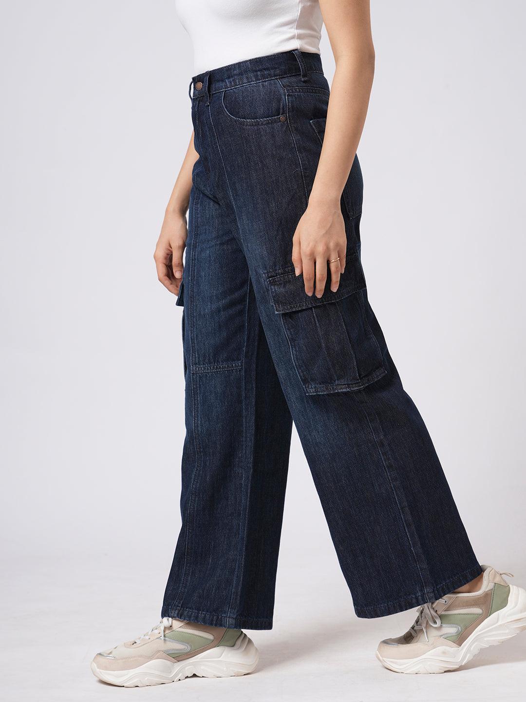 Denim Wide Leg Cargo.