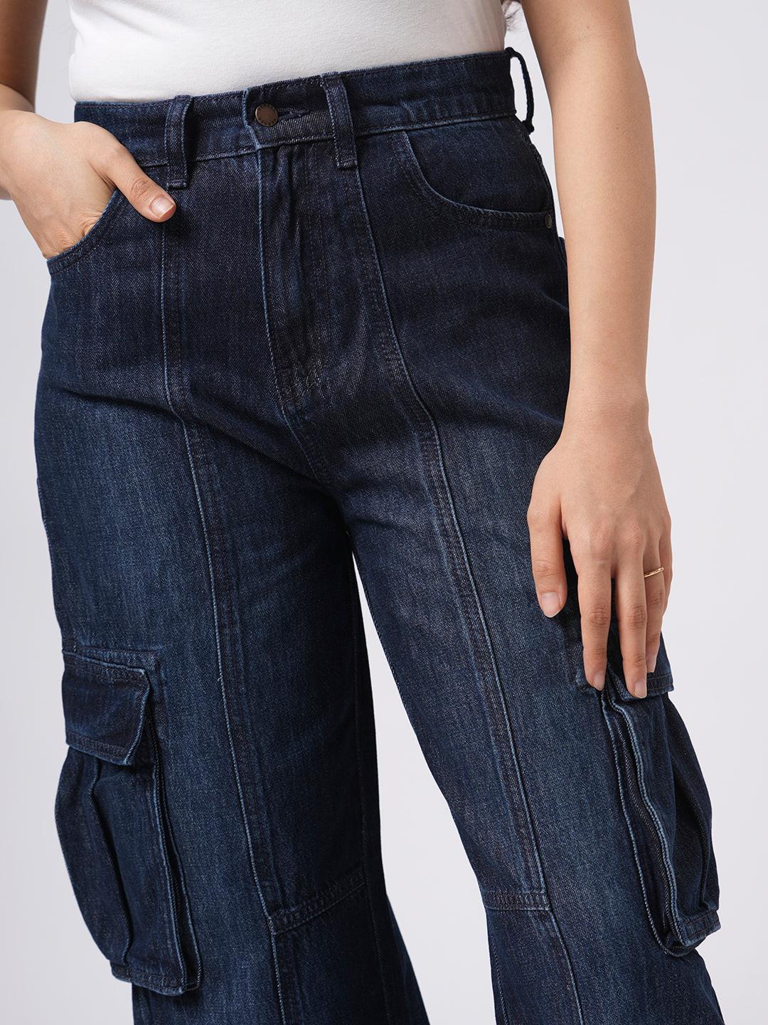 Denim Wide Leg Cargo.