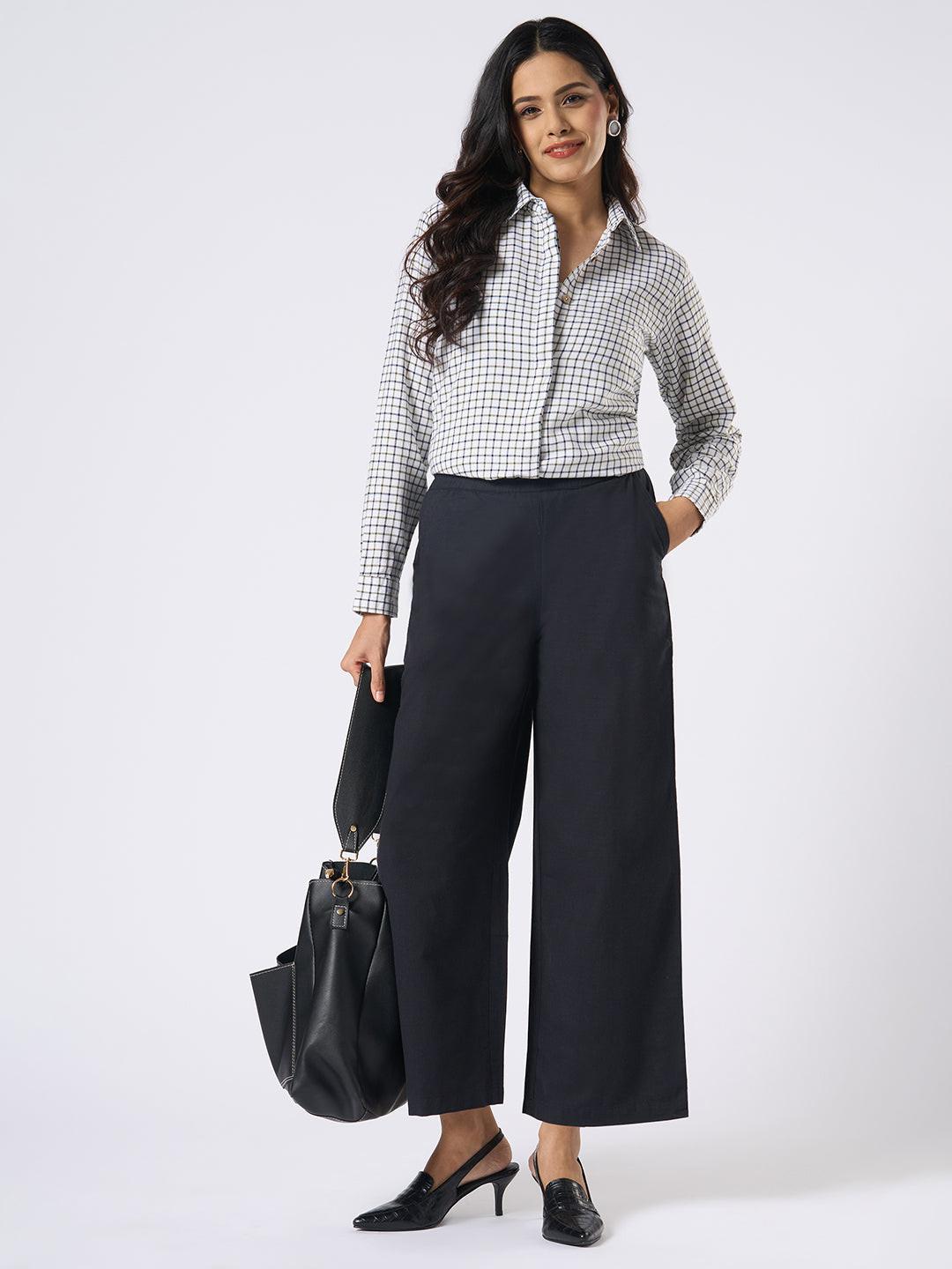 Wide Leg Pull On Pants