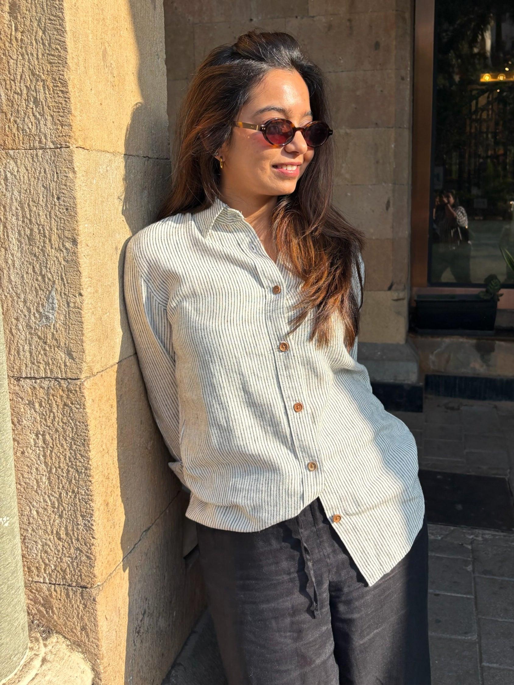 Classic Linen Blend Shirt.