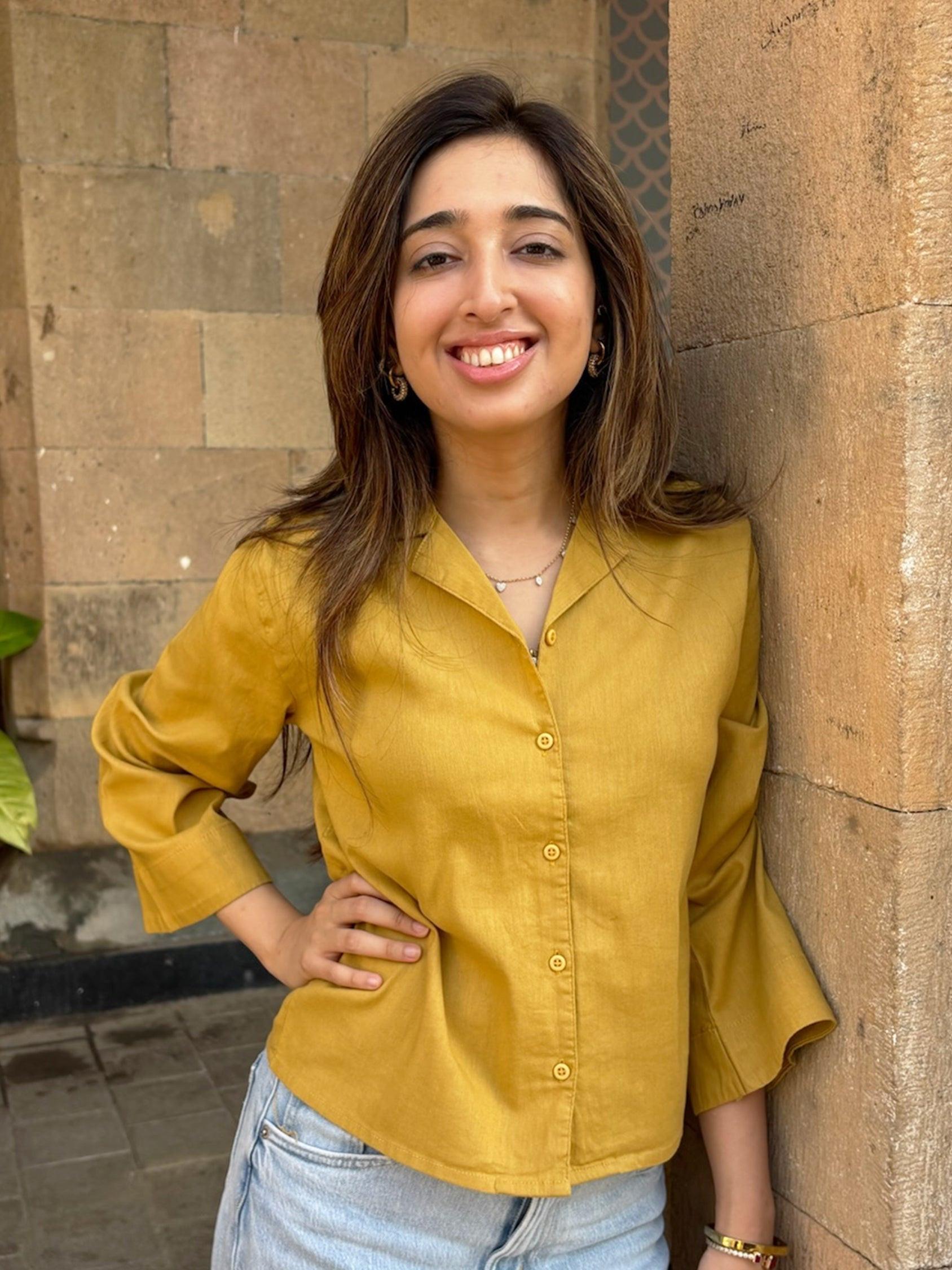 Woman Mustard shirt by Rerasa